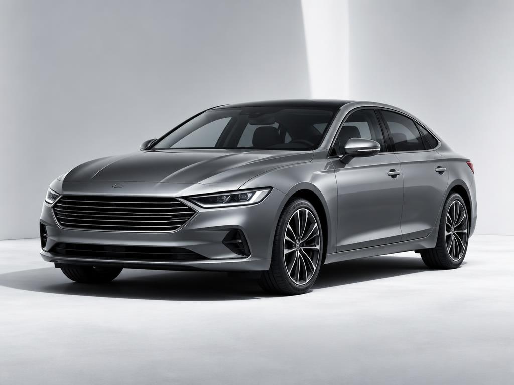 Modern sedan representing vehicle service contract data targeting